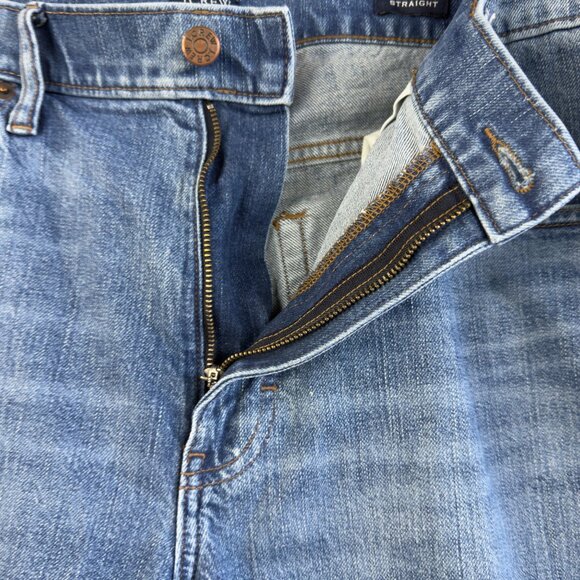 J.Crew Flex Men’s Straight Leg Jeans W36 L30 Blue Classic Fit Stretch Denim Pant - Picture 4 of 13